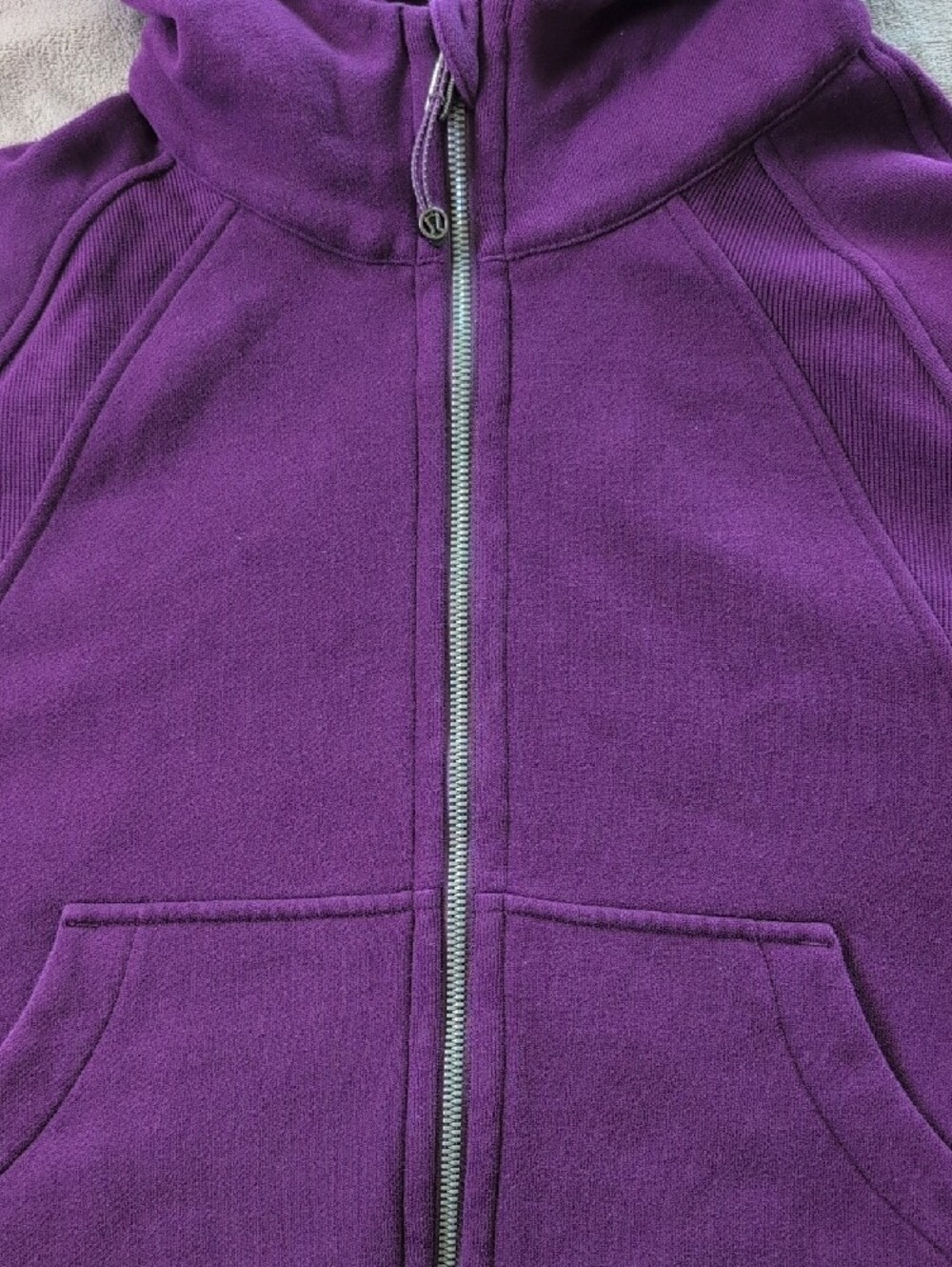 Lululemon Scuba Oversized Full-Zip Hoodie Dramatic Magenta Dark Purple Size M/L - Picture 7 of 16